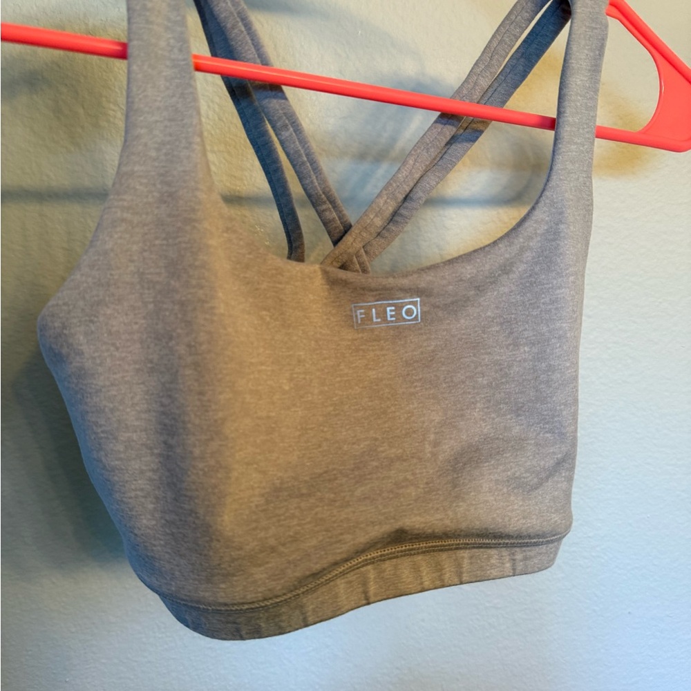 Fleo Heather Gray Sports Bra